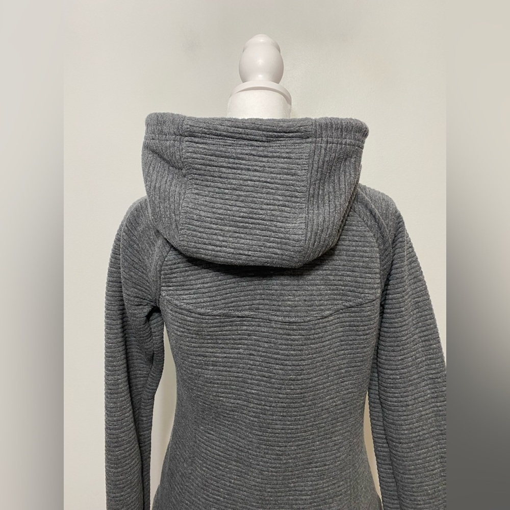 Stoic Ribbed Full Zip Drawstring Hooded Jacket Womens Size XS - Picture 8 of 14